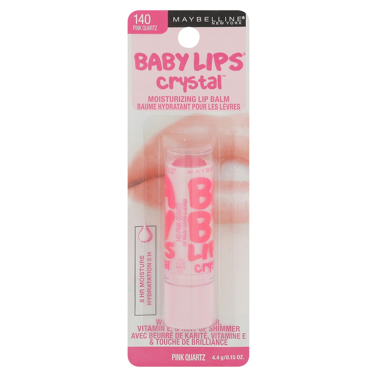 slide 1 of 9, Maybelline Baby Lips Crystal Pink Quartz 140 Moisturizing Lip Balm 0.15 oz, 0.15 oz