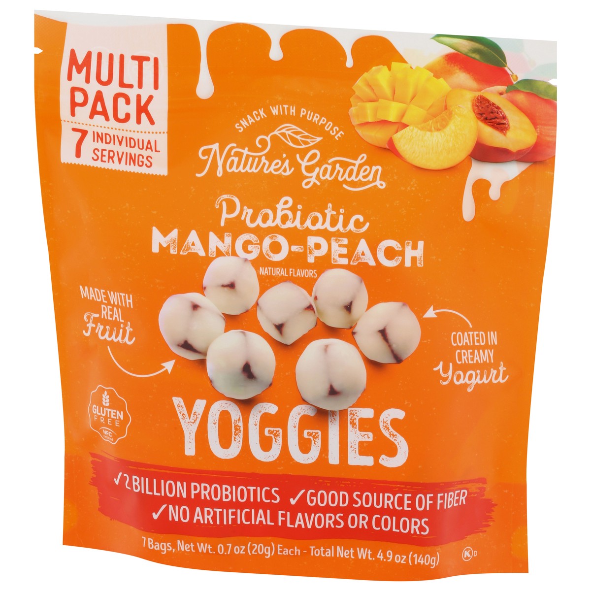 slide 2 of 4, Nature's Garden Peach Mango Yoggies, 4.9 oz