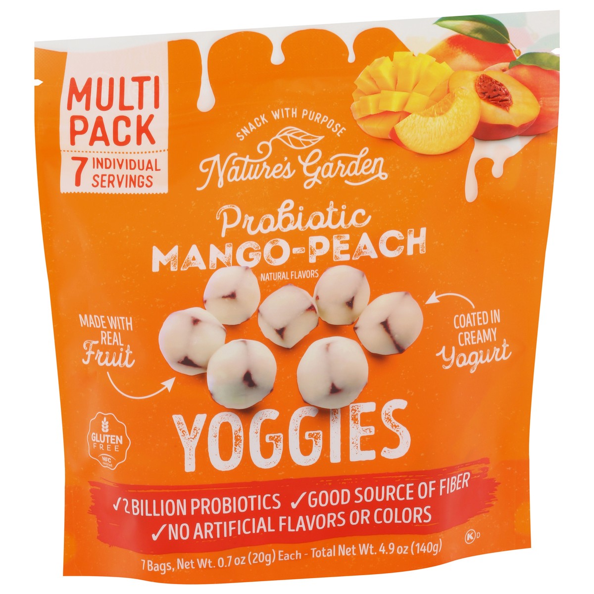 slide 4 of 4, Nature's Garden Peach Mango Yoggies, 4.9 oz