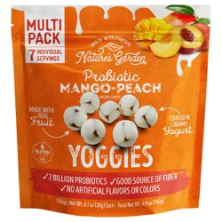 Nature's Garden Probiotic Mango-Peach Yoggies - 7 - 0.7 oz Bags