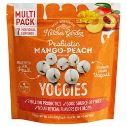 Nature's Garden Probiotic Mango-Peach Yoggies - 7 - 0.7 oz Bags