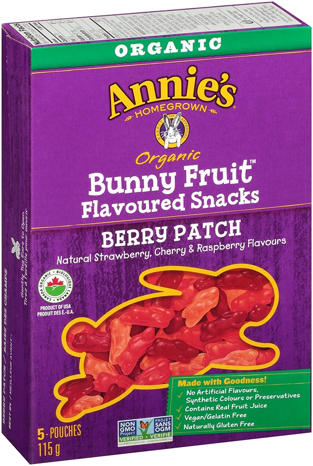 slide 1 of 1, Annie's Organic Bunny Berry Patch Fruit Snacks, 5 ct; 0.8 oz