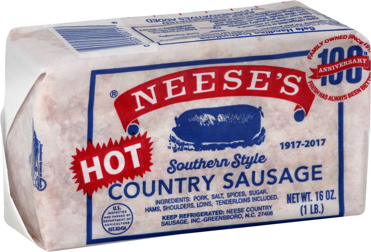 slide 3 of 13, Neeses Country Sausage 16 oz, 16 oz