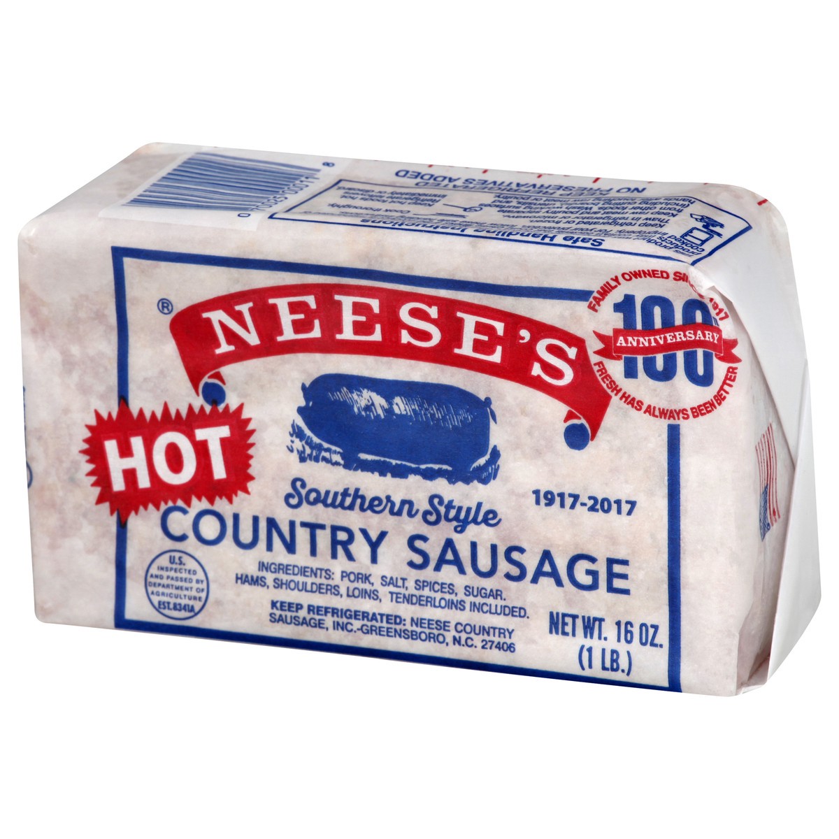 slide 2 of 13, Neeses Country Sausage 16 oz, 16 oz