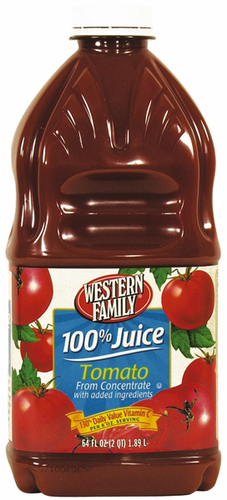 slide 1 of 1, Western Family 100% Juice Tomato Juice - 64 oz, 64 oz