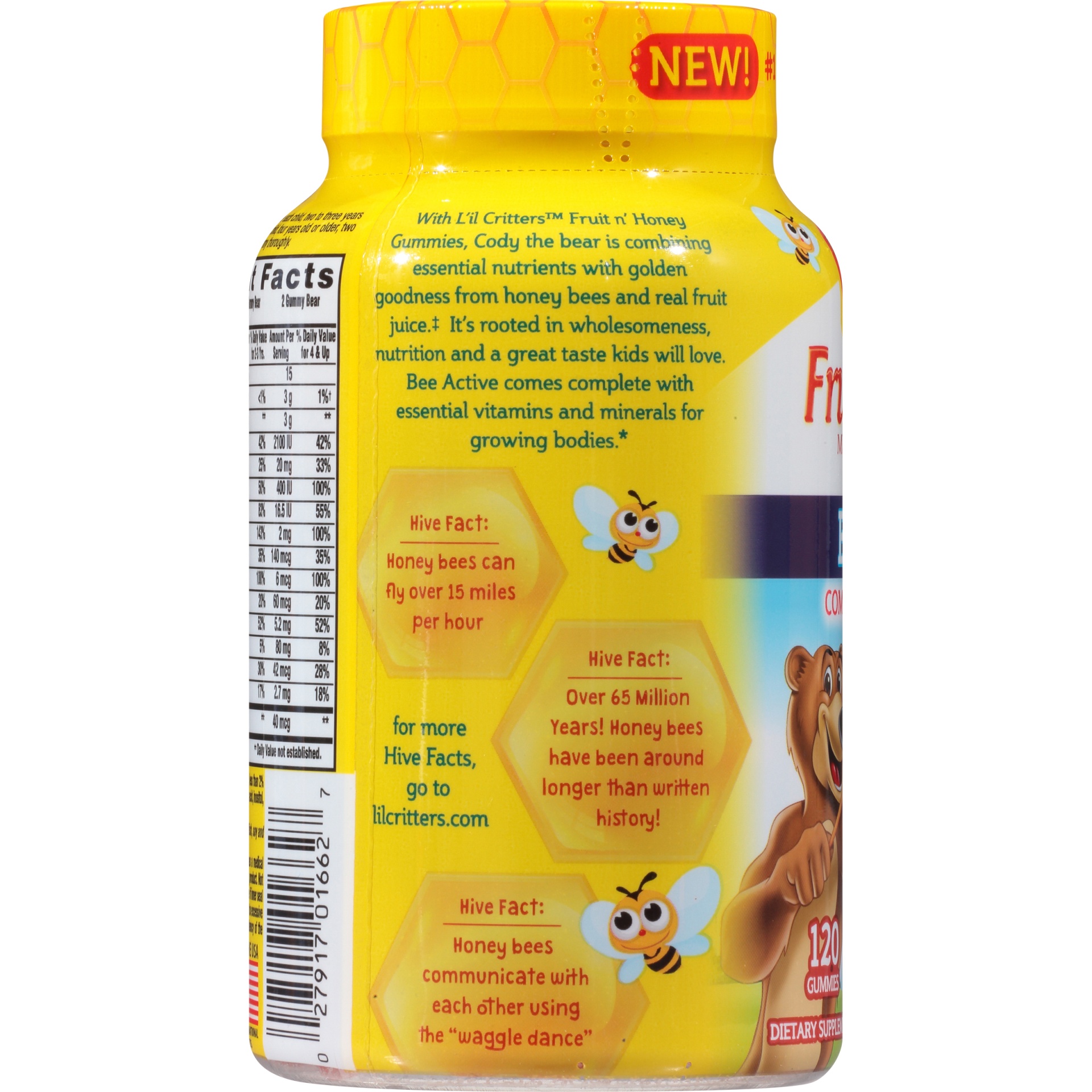 slide 4 of 6, L'il Critters Complete Multivitamin Dietary Supplement Gummies - Fruit'n Honey, 120 ct