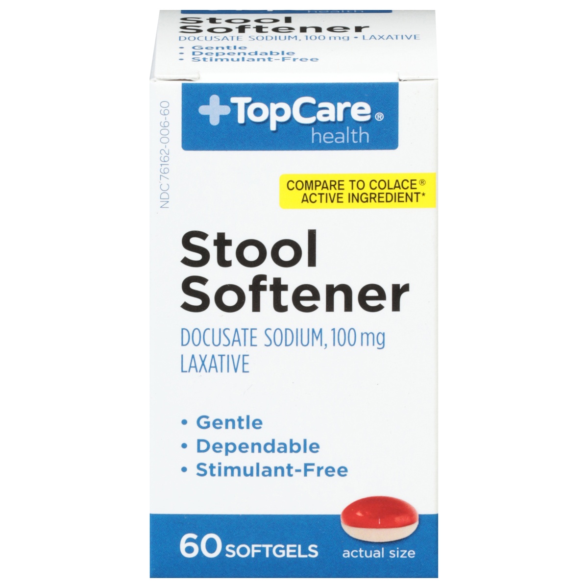 TopCare Stool Softener Laxative Gentle & Effective 60 ct Shipt