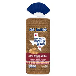 Mrs. Baird's 100% Whole Wheat Bread, 20 oz