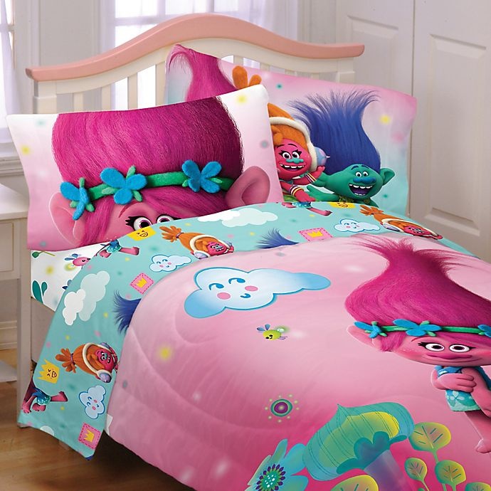 slide 1 of 2, Trolls Hugs Twin Sheet Set, 1 ct