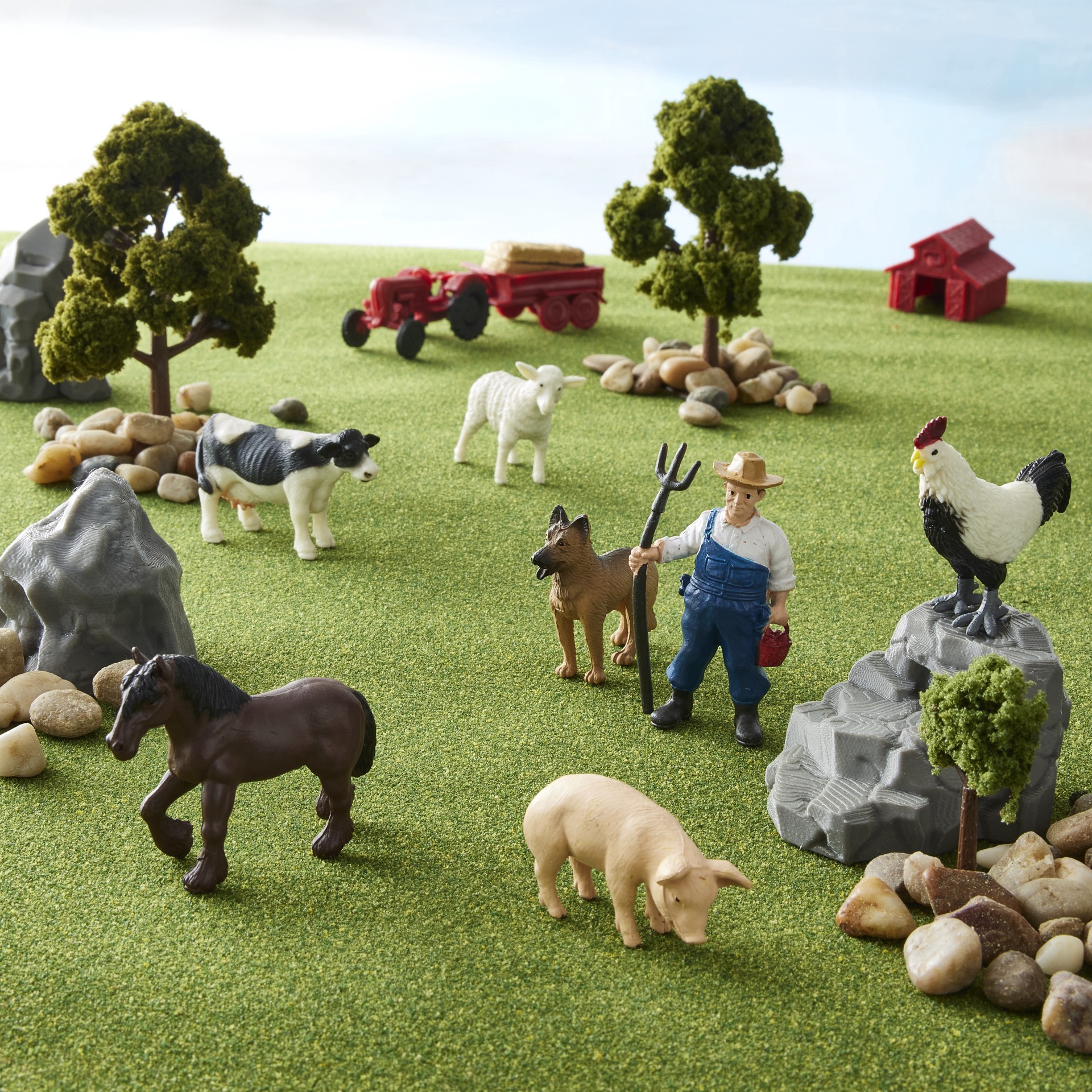 slide 3 of 3, Safari Ltd. Safari Ltd Toobs Down On The Farm, 1.56 in x 1.56 in x 12.87 in