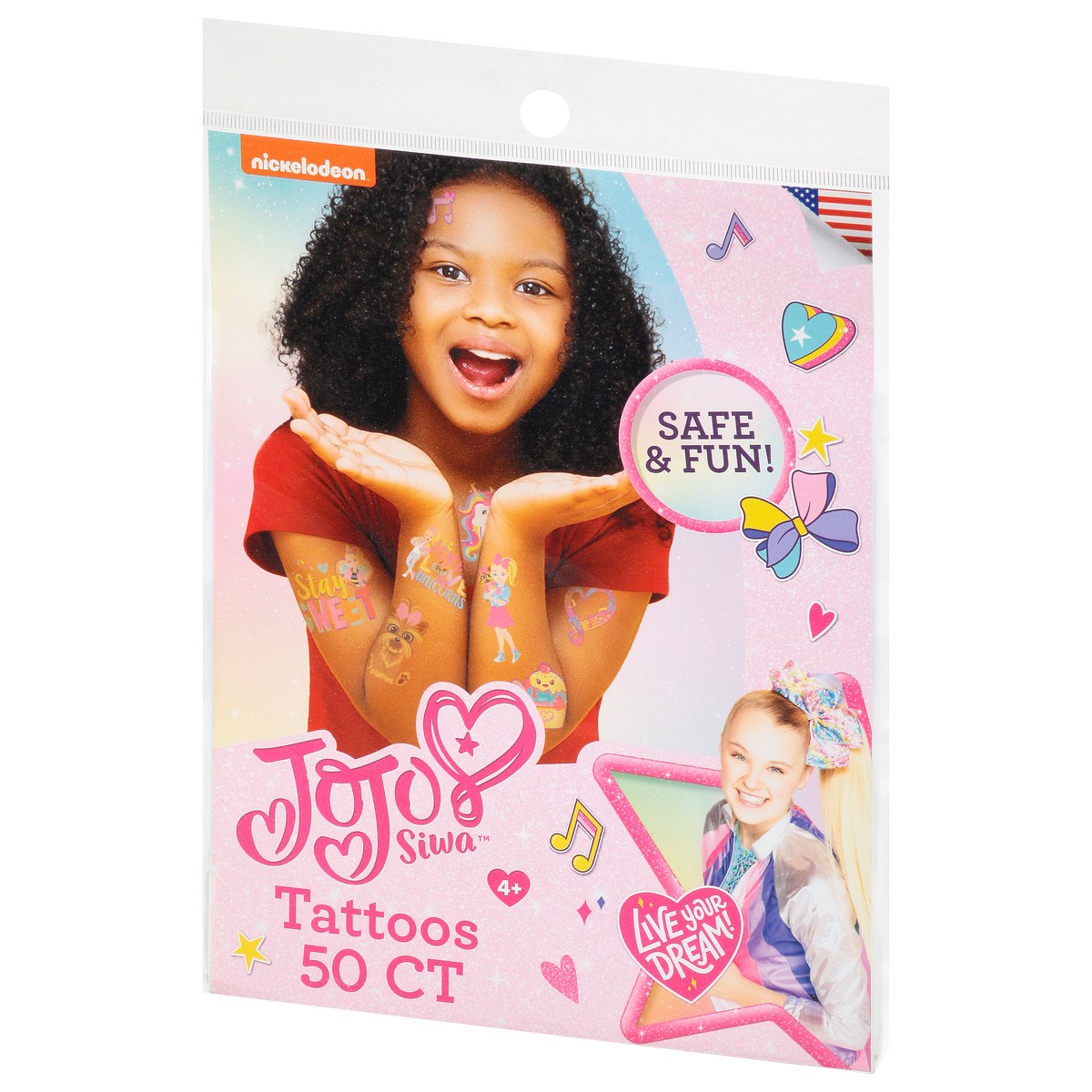 slide 10 of 12, Nickelodeon Jojo Siwa Tattoos 50 ea, 50 ct