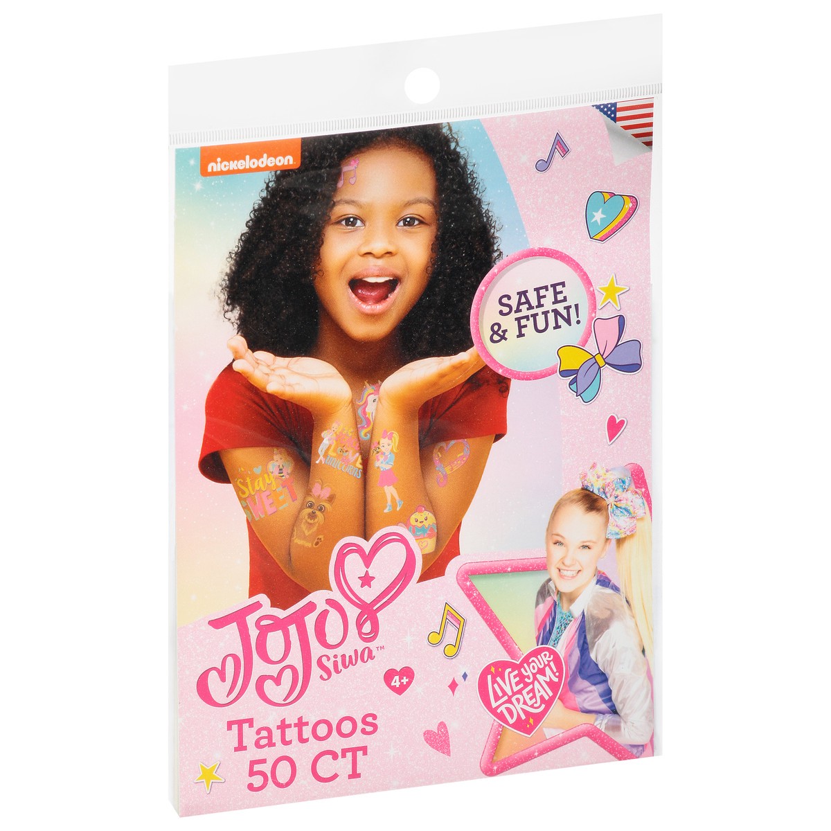 slide 2 of 12, Nickelodeon Jojo Siwa Tattoos 50 ea, 50 ct