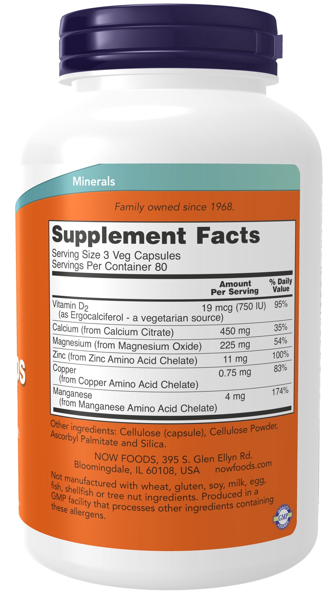 slide 2 of 4, NOW Calcium Citrate - 240 Veg Capsules, 240 ct