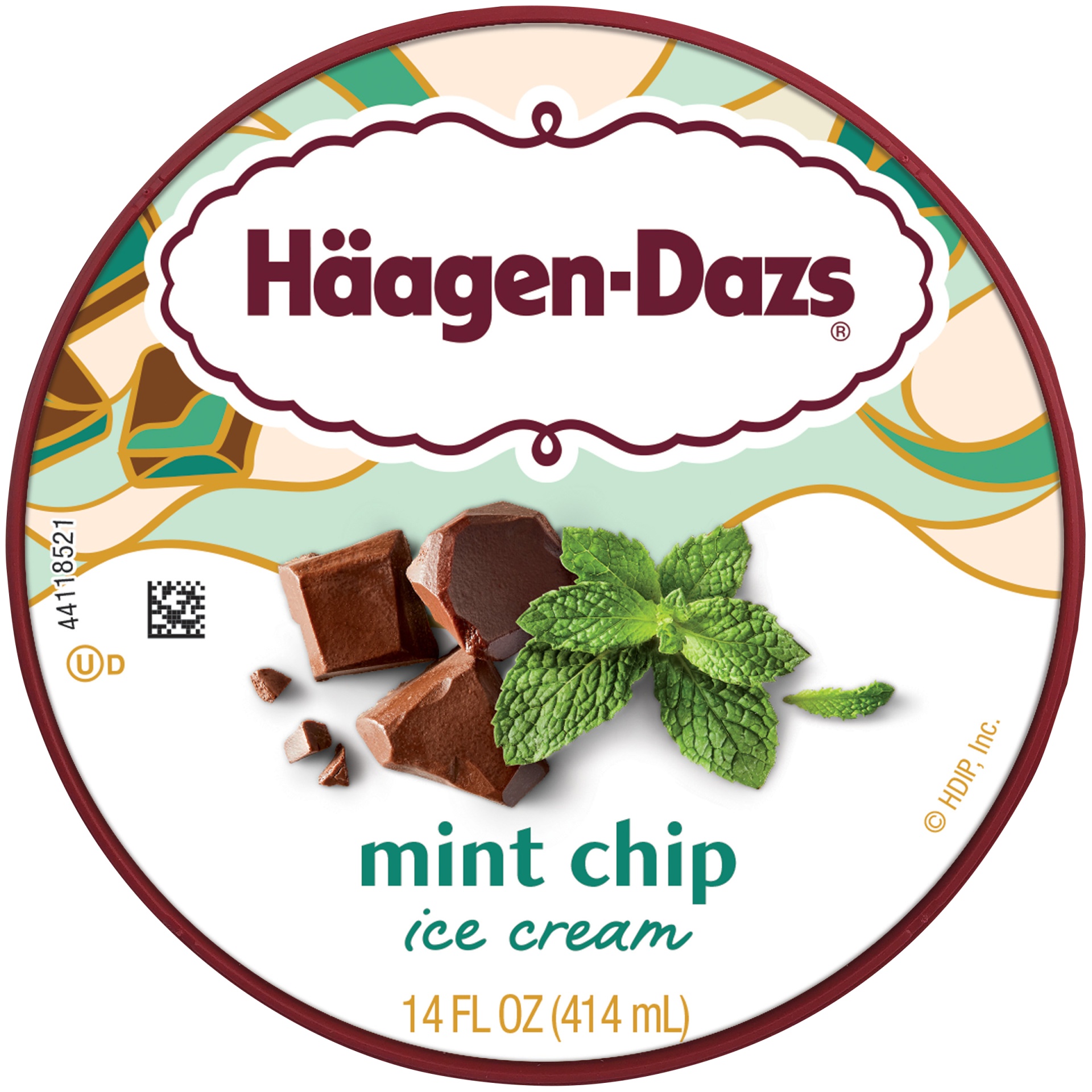 slide 7 of 7, Haagen-Dazs Mint Chip Ice Cream, 14 fl oz