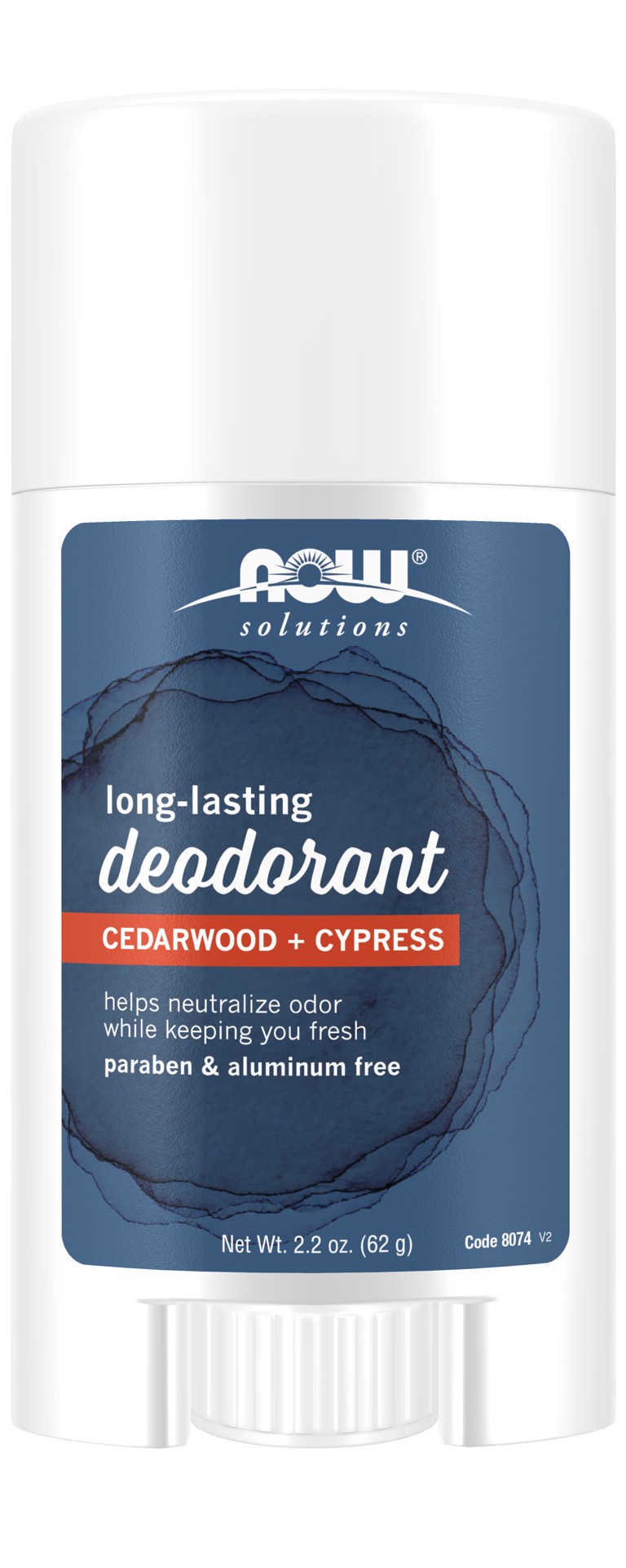 slide 1 of 4, NOW Solutions Long-Lasting Deodorant Stick, Cedarwood + Cypress - 2.2 oz., 2 oz
