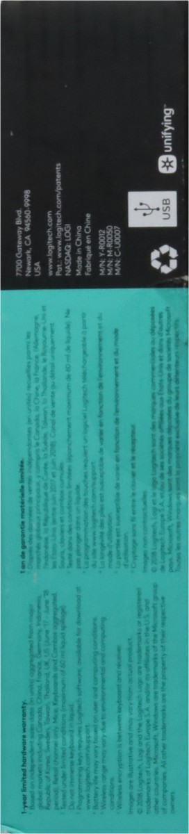 slide 2 of 9, Logitech Combo Advanced Wireless Keyboard and Mouse 1 ea, 1 ct