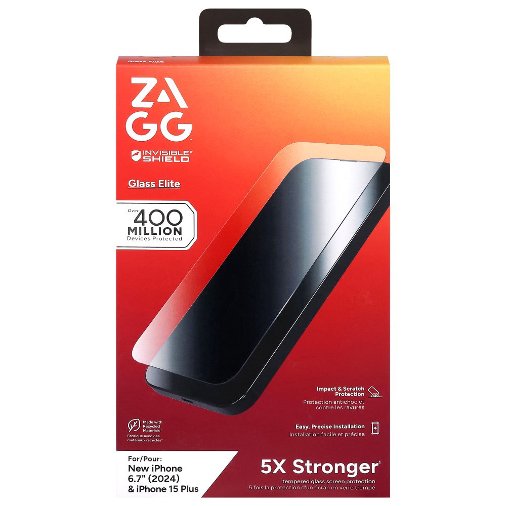 slide 1 of 3, Zagg™ Is-Glass Elite E-Apple-Dwight LGPL/15+CFS-FG, 1 ct