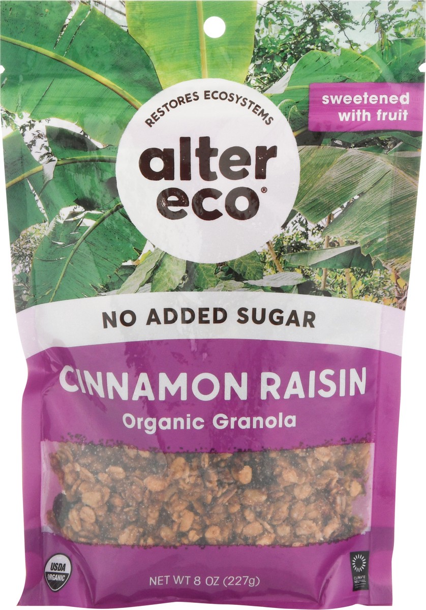 slide 3 of 9, Alter Eco Organic Cinnamon Raisin Granola 8 oz, 8 oz