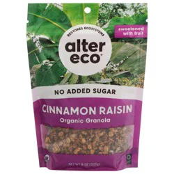 Alter Eco Organic Cinnamon Raisin Granola 8 oz