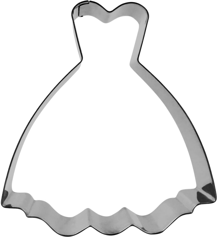 slide 1 of 1, Dash of That Wedding Dress Cookie Cutter - Silver, 1 ct