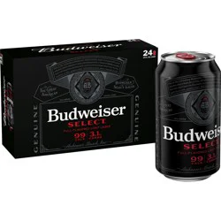 Budweiser Select Light Lager Beer 24 ea