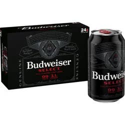 Budweiser Select Light Lager Beer 24 ea