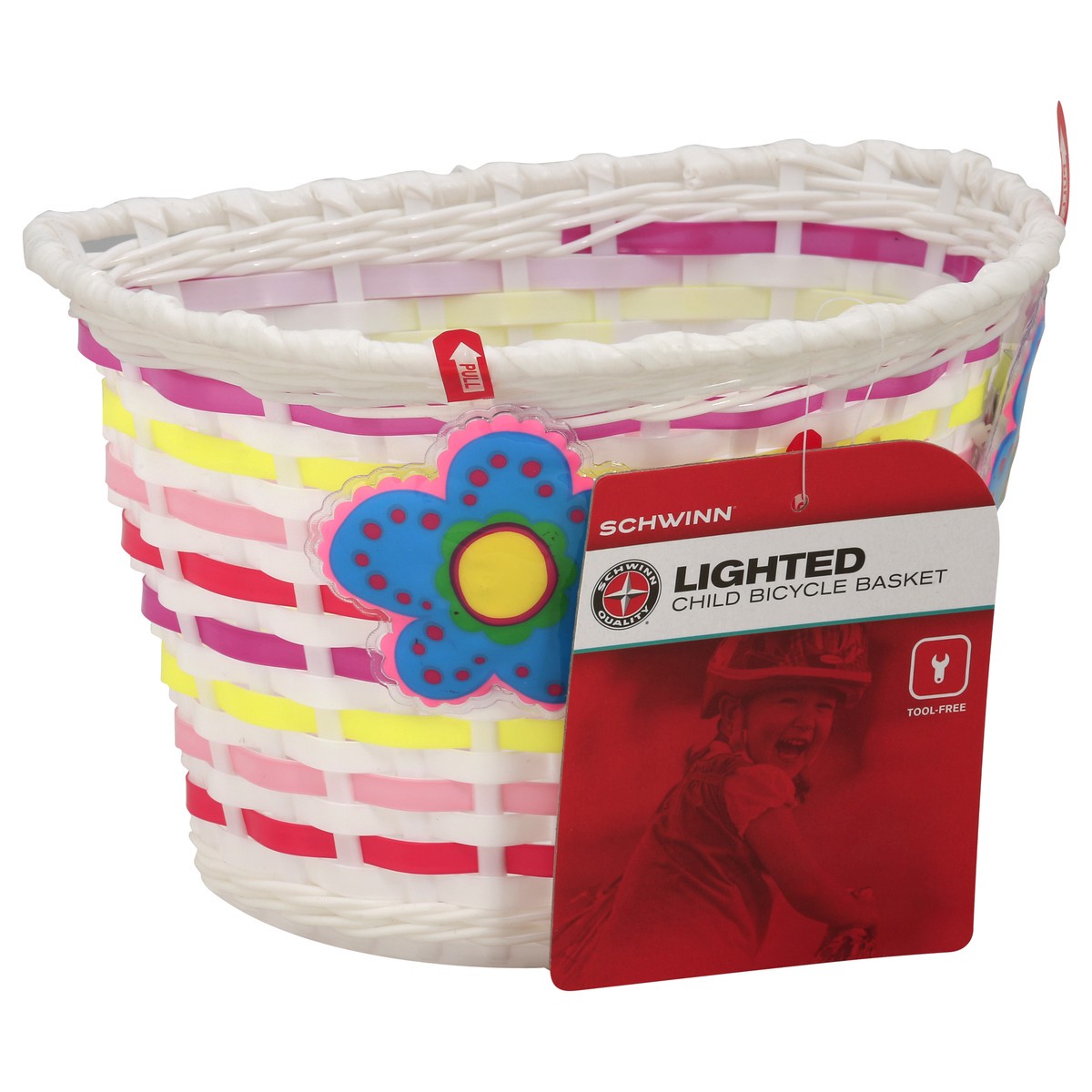 slide 6 of 9, Schwinn Lighted Basket, 1 ct