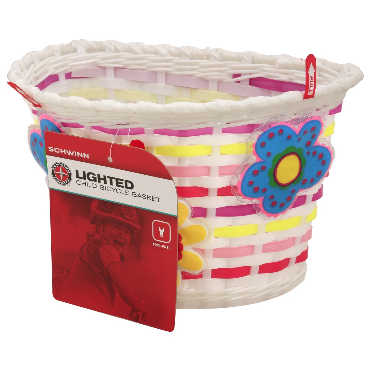 slide 3 of 9, Schwinn Lighted Basket, 1 ct