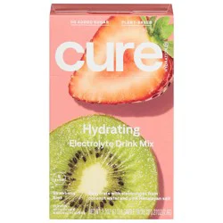 CÜRE Hydrating Strawberry Kiwi Electrolyte Drink Mix - 8 - 0.27 oz Packets