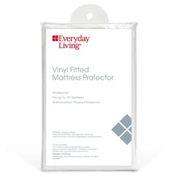 Everyday Living Vinyl Antimicrobial Fitted Mattress Protector