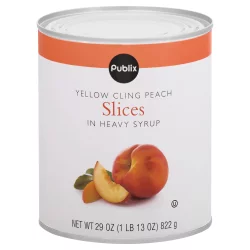 Publix Yellow Cling in Heavy Syrup Peach Slices