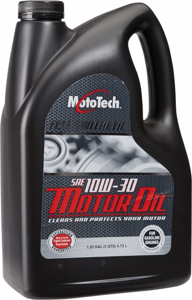 slide 1 of 1, MotoTech 10W-30 Sae Full Synthetic Motor Oil, 5 qt