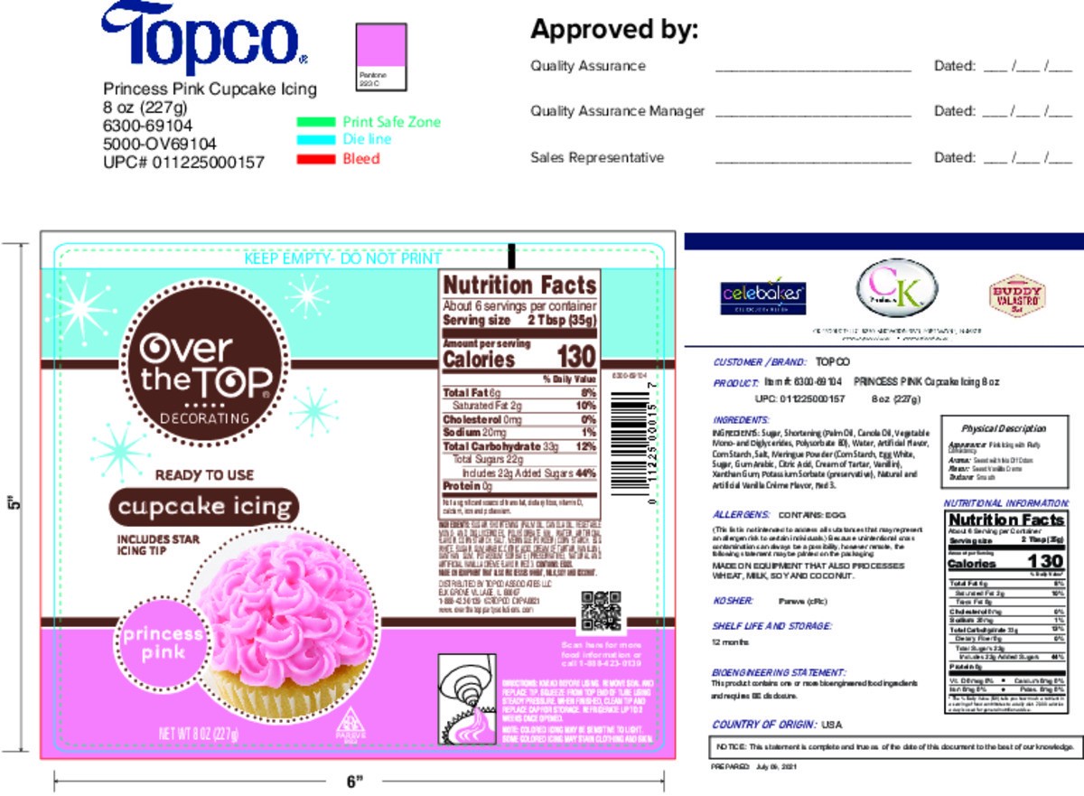 slide 4 of 17, Over The Top Decorating Princess Pink Cupcake Icing 8 oz, 8 oz