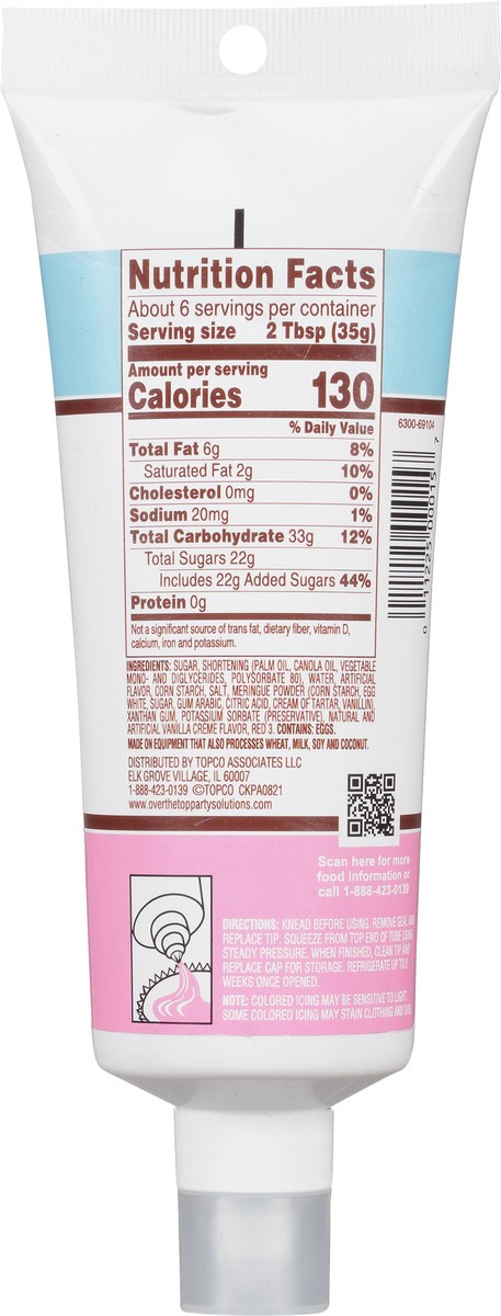 slide 3 of 17, Over The Top Decorating Princess Pink Cupcake Icing 8 oz, 8 oz