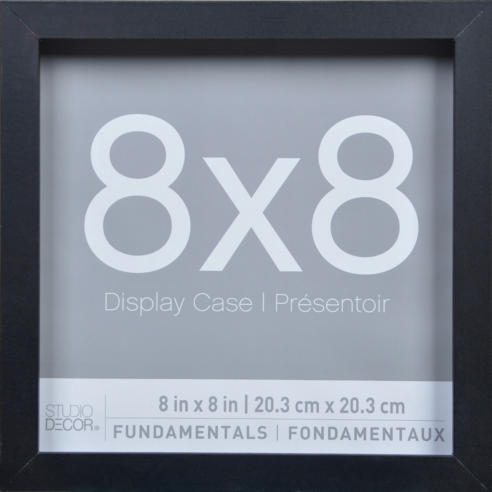 slide 4 of 4, 3 Pack Fundamentals 8" X 8" Black Shadow Boxes By Studio Decor, 8 in x 8 in