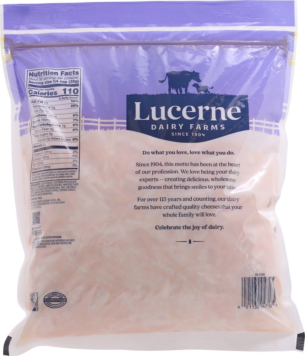 slide 7 of 9, Lucerne Cheese Shredded Colby Jack - 32 Oz, 32 oz