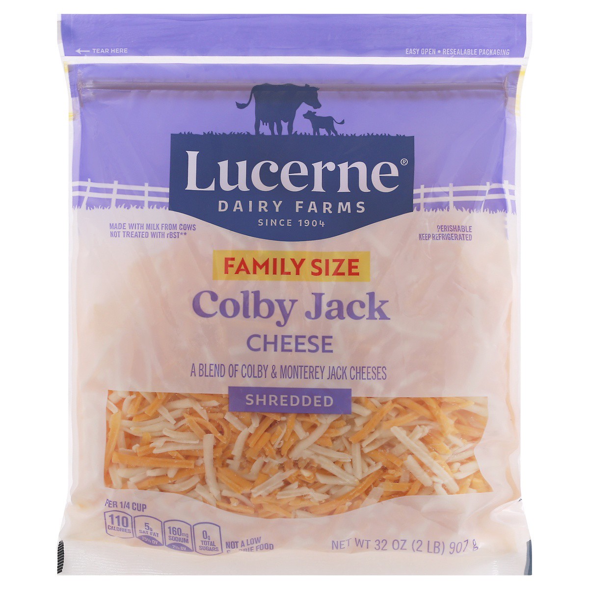 slide 1 of 9, Lucerne Cheese Shredded Colby Jack - 32 Oz, 32 oz