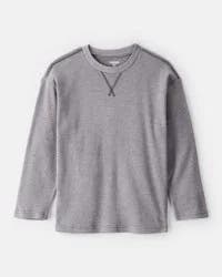 Oshkosh Boys Solid Thermal Long-Sleeve Tee - Grey Grey 5