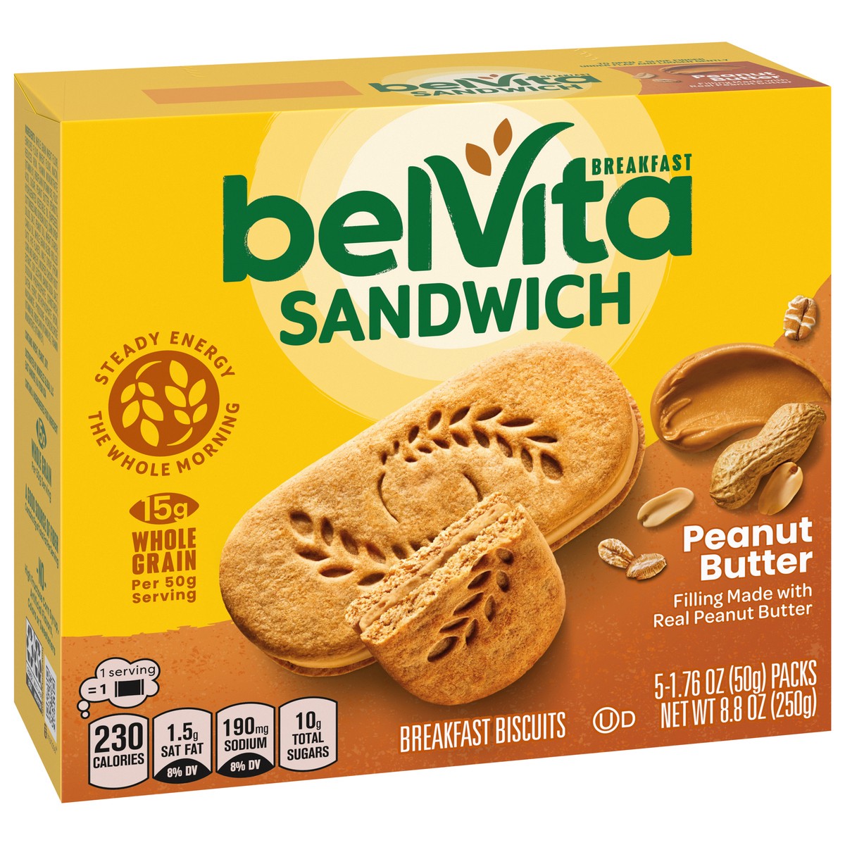 slide 2 of 9, Nabisco Belvita Peanut Butter Breakfast Biscuits, 8.8 oz
