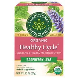 Traditional Medicinals Organic Healthy Cycle Caffeine Free Herbal Tea Bags