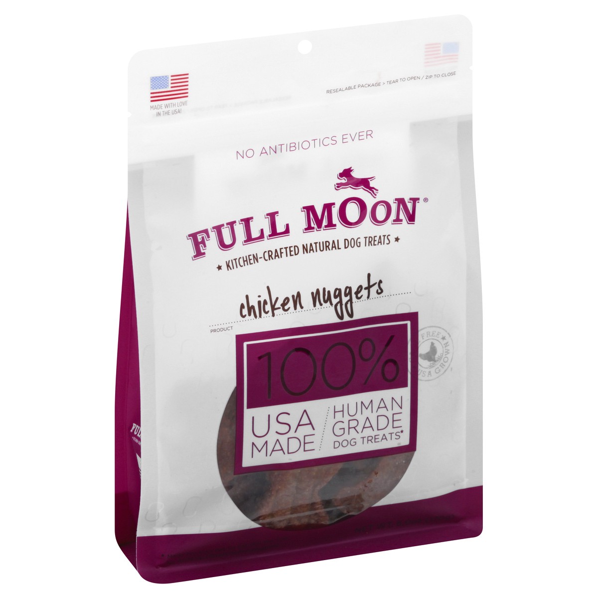 slide 9 of 9, Full Moon Chicken Nuggets Dog Treats 6 oz, 6 oz