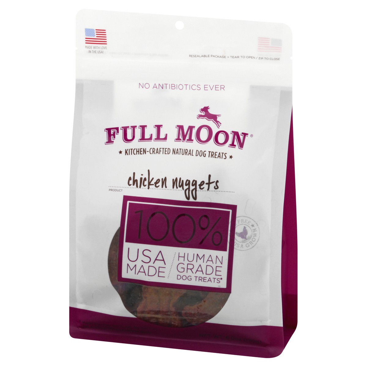 slide 7 of 9, Full Moon Chicken Nuggets Dog Treats 6 oz, 6 oz