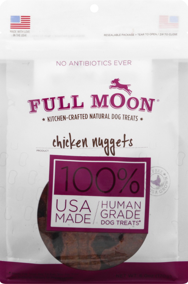 slide 6 of 9, Full Moon Chicken Nuggets Dog Treats 6 oz, 6 oz