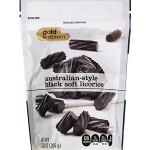 slide 1 of 1, CVS Gold Emblem Australian-Style Black Soft Licorice, 7.25 oz