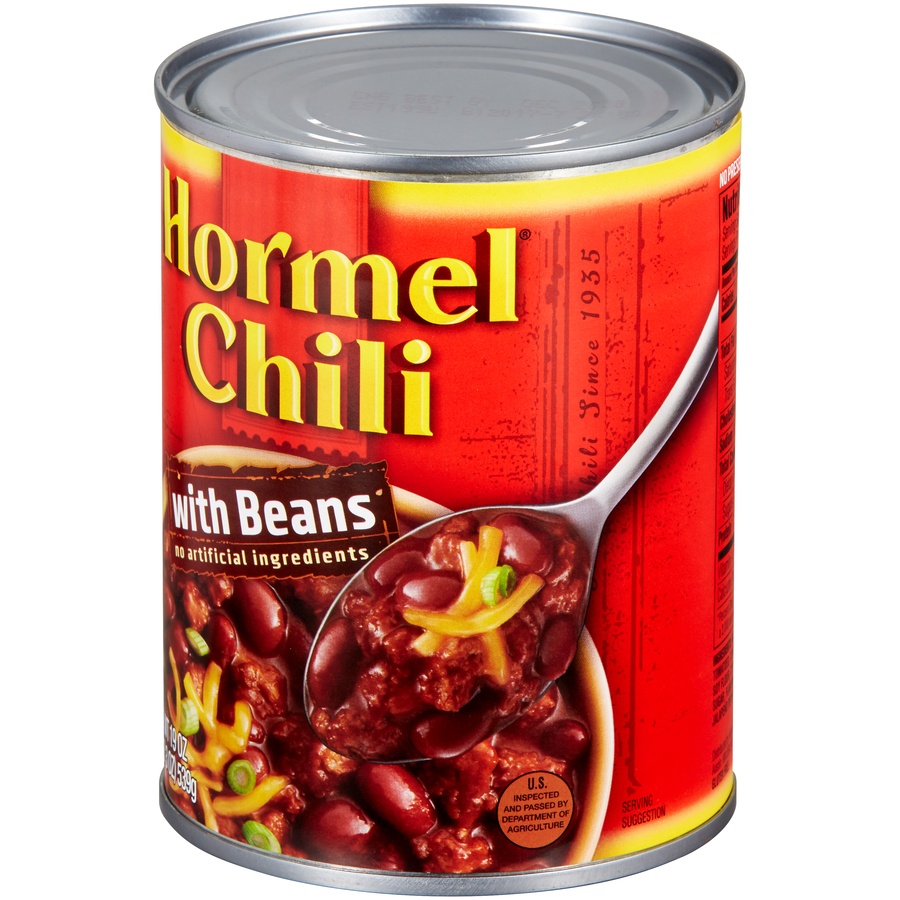 slide 3 of 6, Hormel Chili with Beans, 19 oz