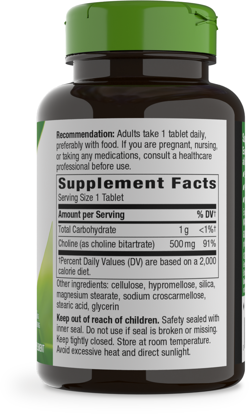 slide 3 of 4, Nature's Way Choline, 100 ct