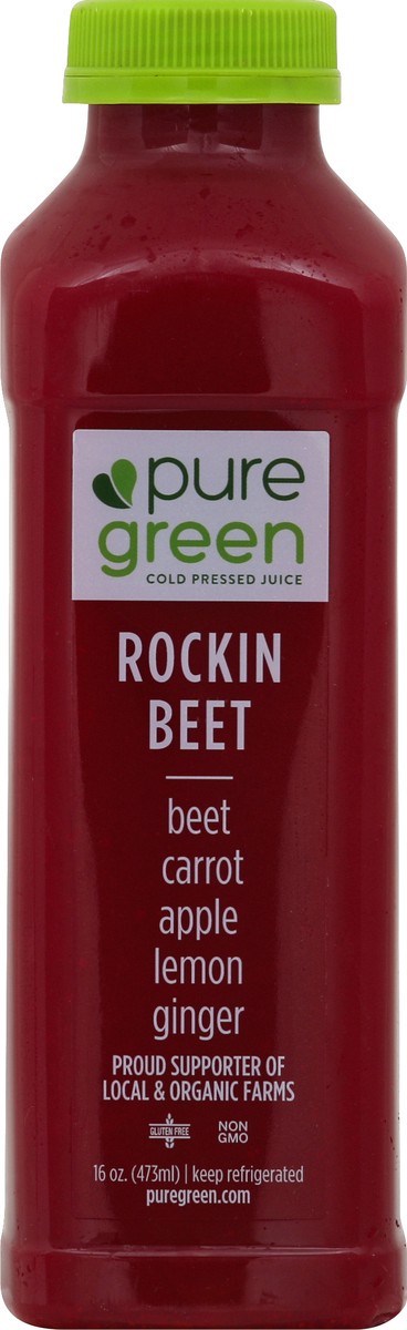 slide 3 of 4, Pure Green Cold-Pressed Rockin Beet Juice- 16 oz, 16 oz