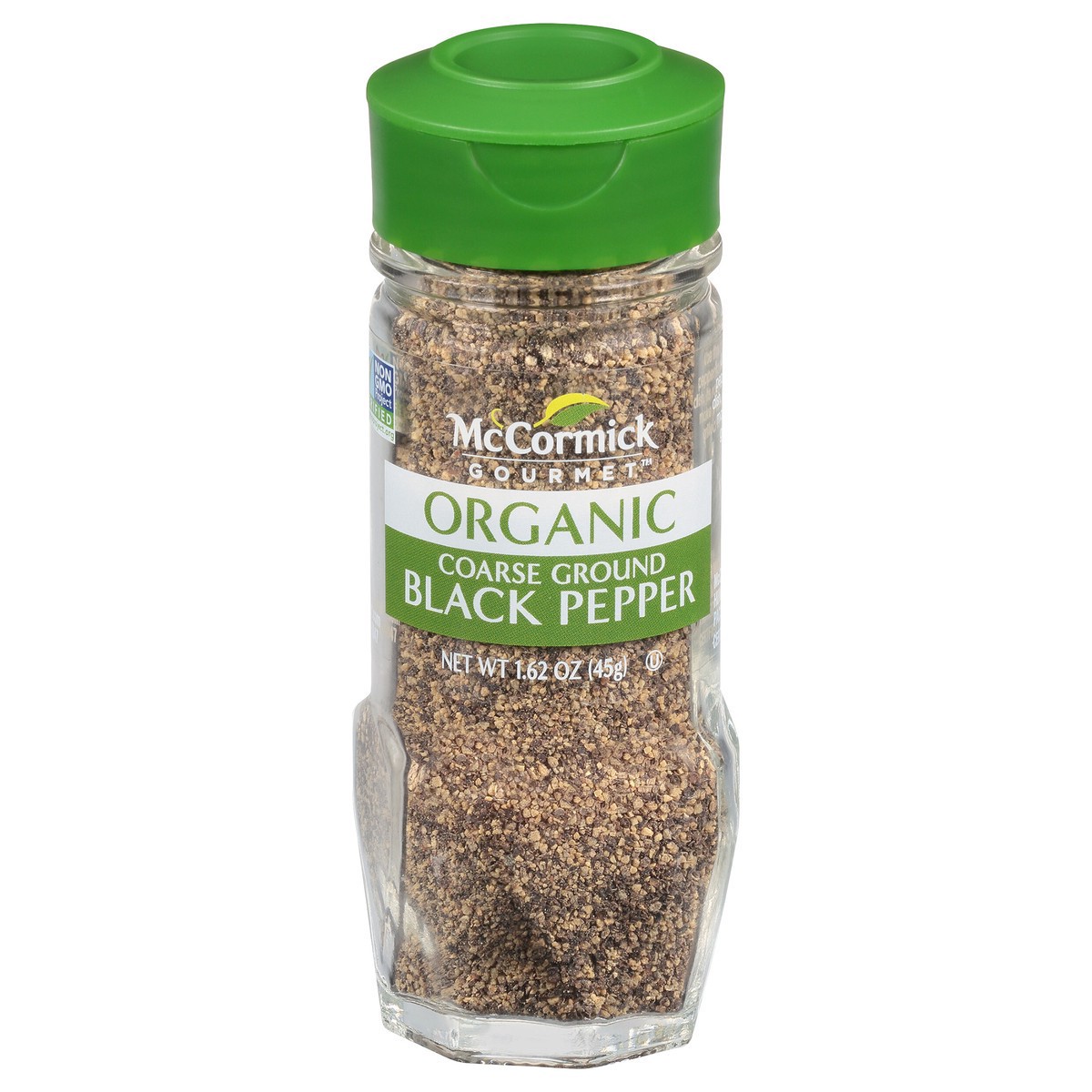 slide 1 of 7, McCormick Gourmet Organic Coarse Ground Black Pepper, 1.62 oz, 1.62 oz