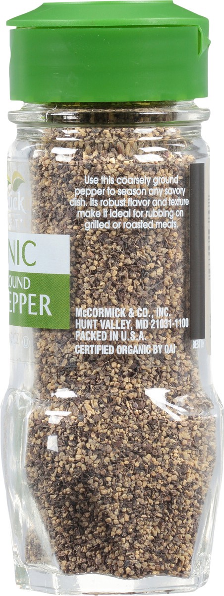 slide 6 of 7, McCormick Gourmet Organic Coarse Ground Black Pepper, 1.62 oz, 1.62 oz