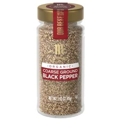 McCormick Gourmet Organic Coarse Ground Black Pepper, 1.62 oz